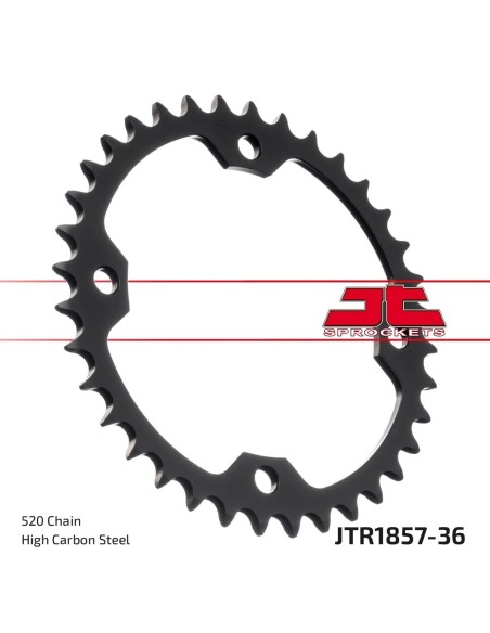 corona moto jt sprockets de acero de 36 dientes jtr1857 36