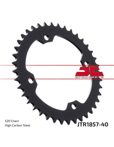 corona moto jt sprockets de acero de 40 dientes jtr1857 40