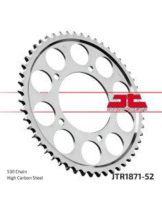 corona moto jt sprockets de acero de 52 dientes jtr1871 52