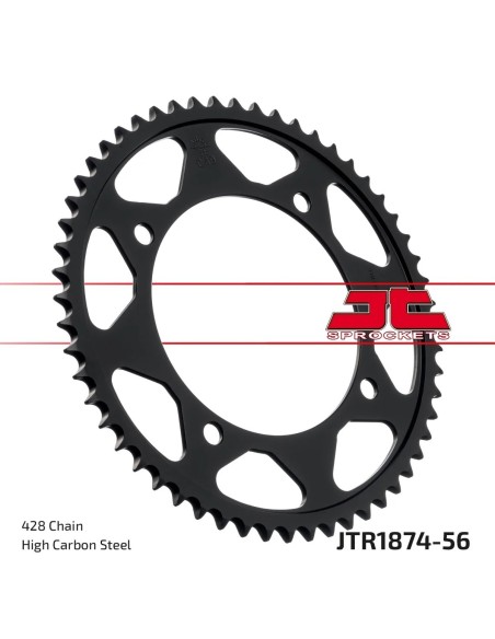 corona moto jt sprockets de acero de 56 dientes jtr1874 56