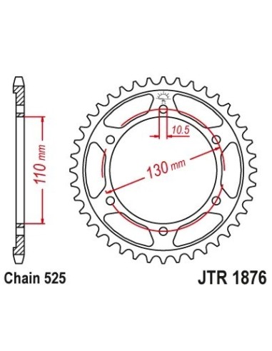 corona jt sprockets jtr1876 42 yamaha tenere 700