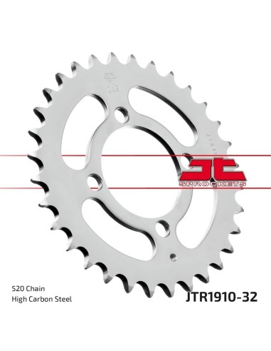corona moto jt sprockets de acero de 32 dientes jtr1910 32