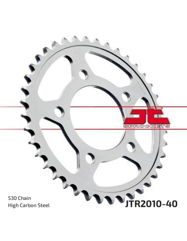 corona moto jt sprockets de acero de 40 dientes jtr2010 40