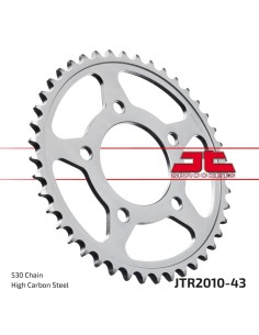corona moto jt sprockets de acero de 43 dientes jtr2010 43