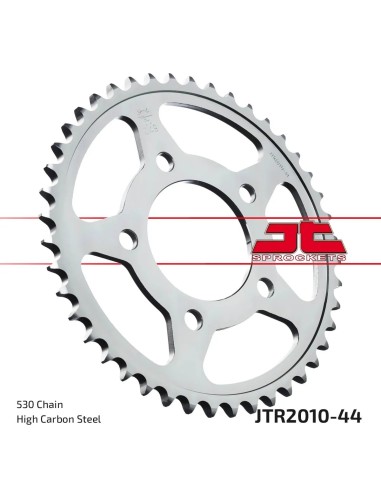 corona moto jt sprockets de acero de 44 dientes jtr2010 44