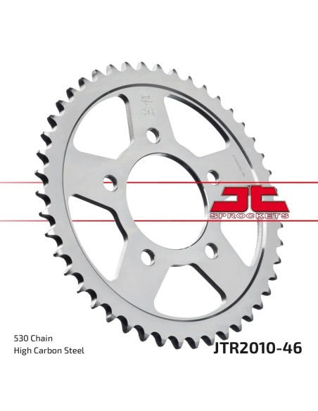 corona moto jt sprockets de acero de 46 dientes jtr2010 46