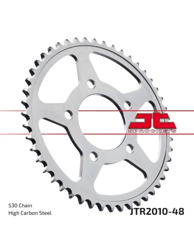 corona moto jt sprockets de acero de 48 dientes jtr2010 48
