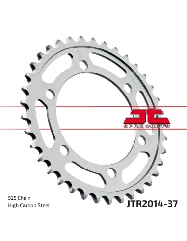 corona moto jt sprockets de acero de 37 dientes jtr2014 37
