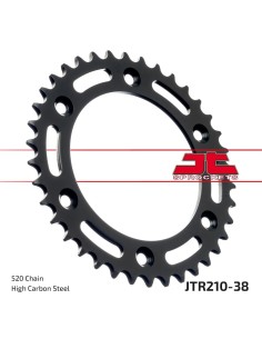 corona moto jt sprockets de acero de 38 dientes jtr210 38