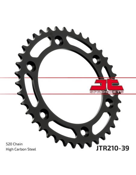 corona moto jt sprockets de acero de 39 dientes jtr210 39
