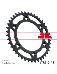 corona moto jt sprockets de acero de 42 dientes jtr210 42