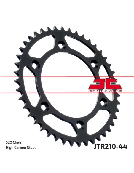 corona moto jt sprockets de acero de 44 dientes jtr210 44