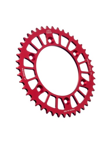 corona moto jt sprockets 44 dientes p 520 aluminio rojo jta210 44red