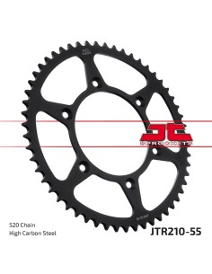 corona moto jt sprockets de acero de 55 dientes jtr210 55