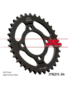 corona moto jt sprockets de acero de 34 dientes jtr211 34