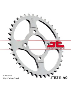 corona moto jt sprockets de acero de 40 dientes jtr211 40