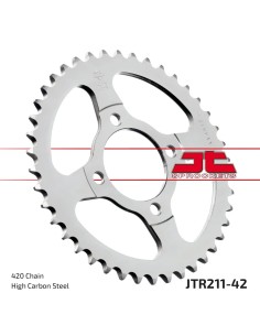 corona moto jt sprockets de acero de 42 dientes jtr211 42