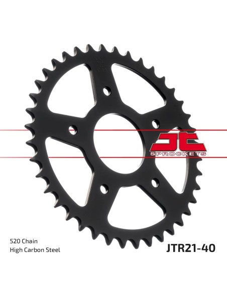corona moto jt sprockets de acero de 40 dientes jtr21 40