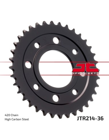 corona moto jt sprockets de acero de 36 dientes jtr214 36