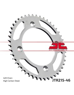 corona moto jt sprockets de acero de 46 dientes jtr215 46