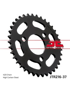 corona moto jt sprockets de acero de 37 dientes jtr216 37