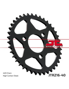 corona moto jt sprockets de acero de 40 dientes jtr216 40