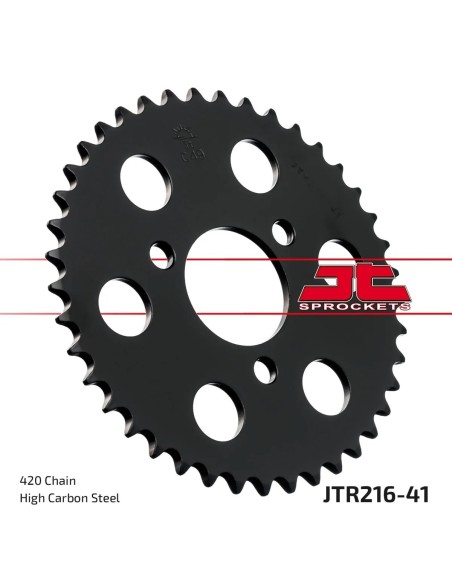 corona moto jt sprockets de acero de 41 dientes jtr216 41