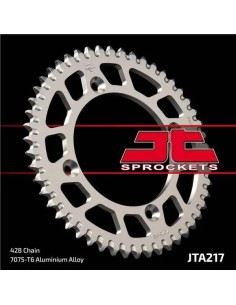 corona moto jt sprockets de aluminio de 55 dientes 21755aljts