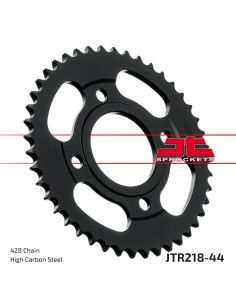 corona moto jt sprockets de acero de 44 dientes jtr218 44