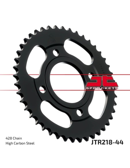 corona moto jt sprockets de acero de 44 dientes jtr218 44