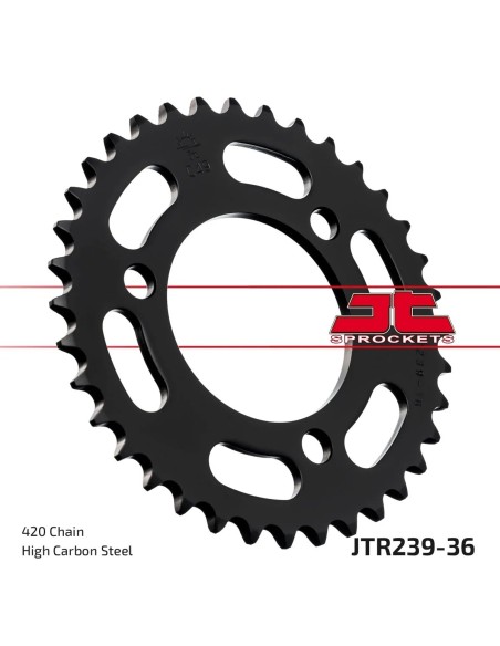 corona moto jt sprockets de acero de 36 dientes jtr239 36
