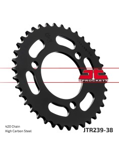 corona moto jt sprockets de acero de 38 dientes jtr239 38