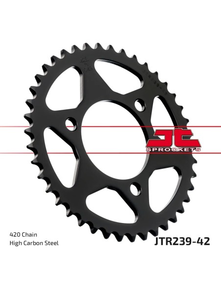 corona moto jt sprockets de acero de 42 dientes jtr239 42