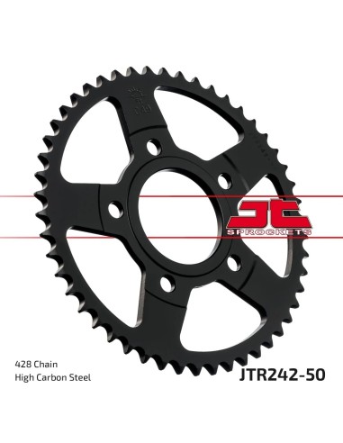 corona moto jt sprockets de acero de 50 dientes jtr242 50