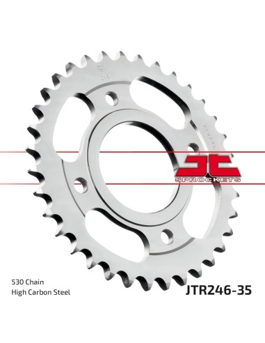 corona moto jt sprockets de acero de 35 dientes jtr246 35