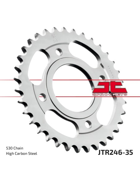 corona moto jt sprockets de acero de 35 dientes jtr246 35