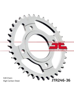 corona moto jt sprockets de acero de 36 dientes jtr246 36