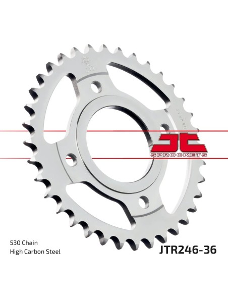 corona moto jt sprockets de acero de 36 dientes jtr246 36