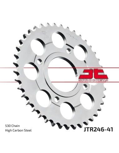 corona moto jt sprockets de acero de 41 dientes jtr246 41