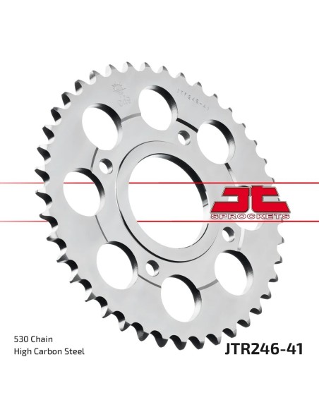 corona moto jt sprockets de acero de 41 dientes jtr246 41
