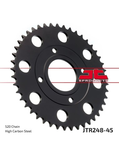 corona moto jt sprockets de acero de 45 dientes jtr248 45