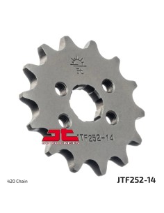 pinon de moto jt sprockets acero 14 dientes p 420 jtf252 14