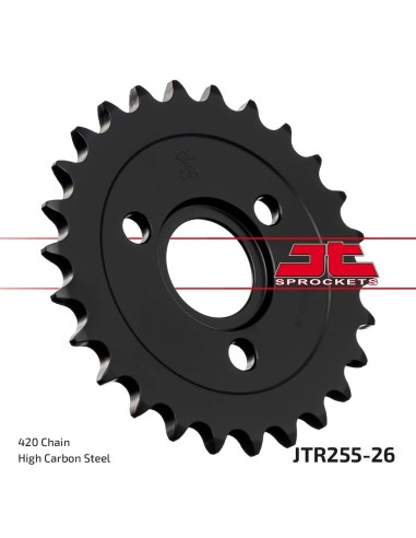 corona moto jt sprockets de acero de 26 dientes jtr255 26