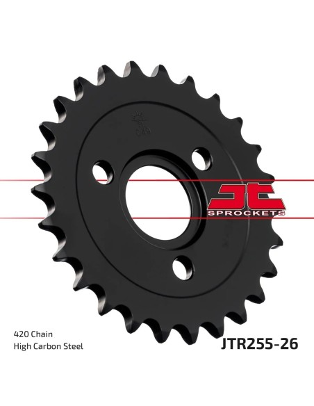 corona moto jt sprockets de acero de 26 dientes jtr255 26