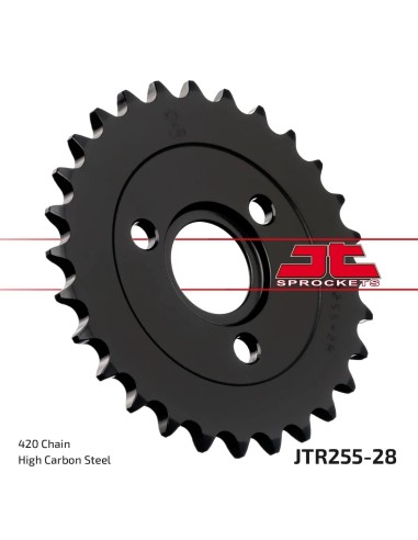 corona moto jt sprockets de acero de 28 dientes jtr255 28