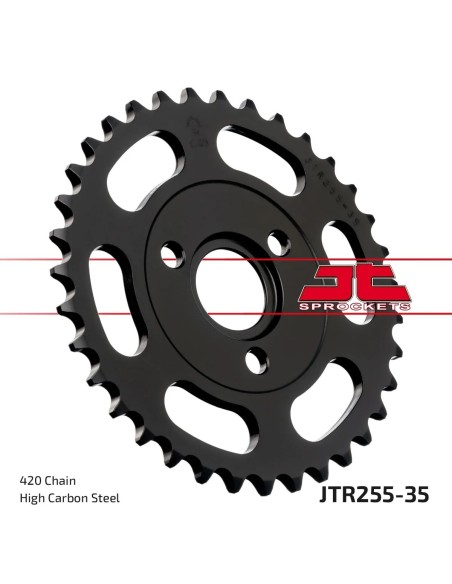 corona moto jt sprockets de acero de 35 dientes jtr255 35