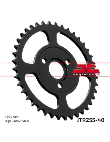 corona moto jt sprockets de acero de 40 dientes jtr255 40
