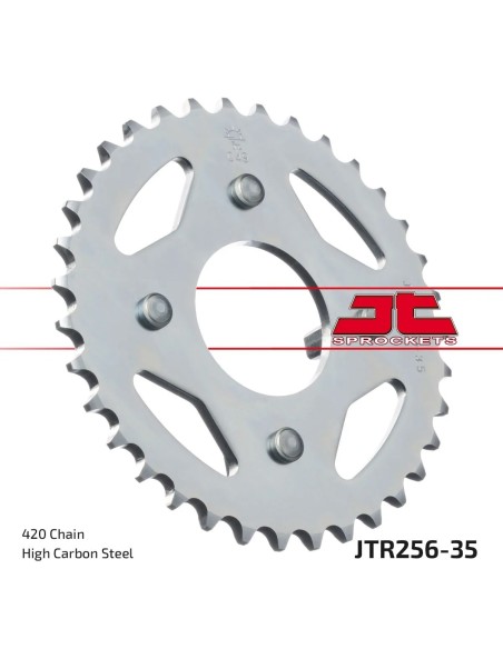 corona moto jt sprockets de acero de 35 dientes jtr256 35