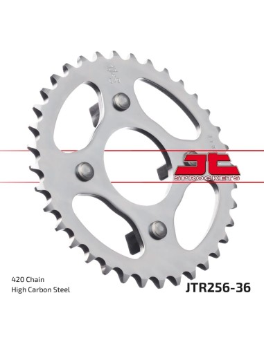corona moto jt sprockets de acero de 36 dientes jtr256 36