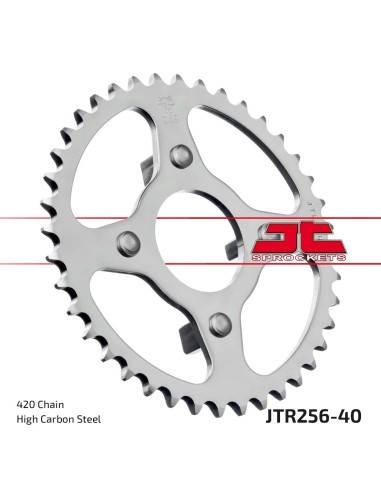 corona moto jt sprockets de acero de 40 dientes jtr256 40